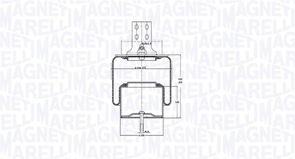 Magneti Marelli Veerbalg 030607020166