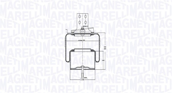 Magneti Marelli Veerbalg 030607020168