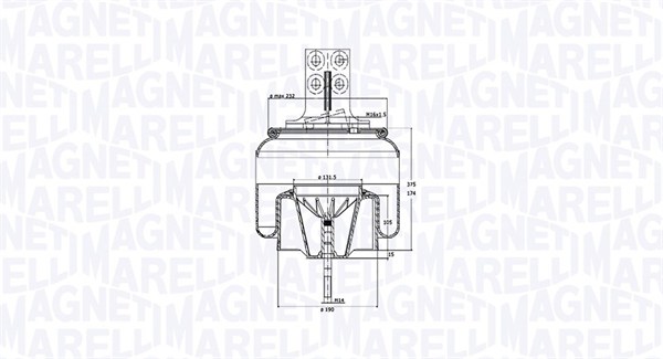 Magneti Marelli Veerbalg 030607020272