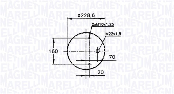 Magneti Marelli Veerbalg 030607020116