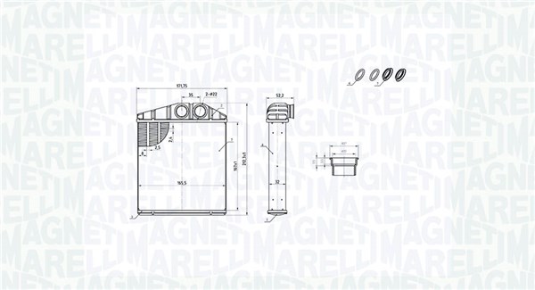 Magneti Marelli Kachelradiateur 350218419000