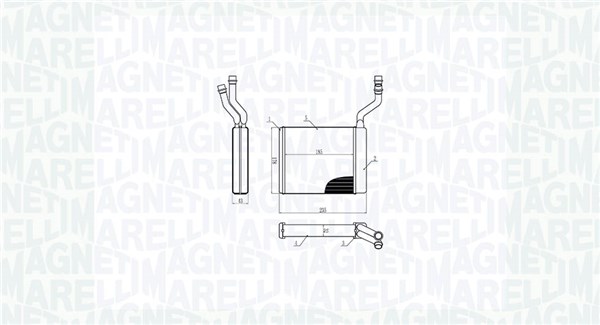 Magneti Marelli Kachelradiateur 350218425000