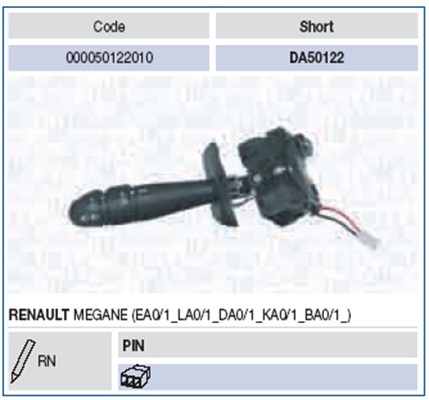 Magneti Marelli Knipperlichtschakelaar 000050122010