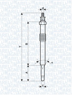 Gloeibougie Magneti Marelli 062900049304