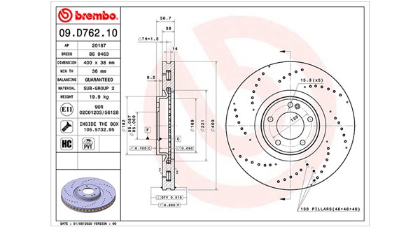 Remschijven Magneti Marelli 360406171201