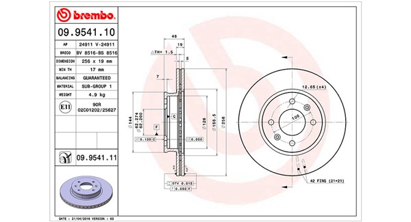 Remschijven Magneti Marelli 360406005100