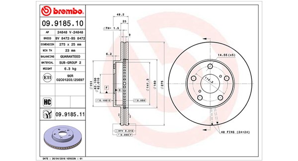 Remschijven Magneti Marelli 360406009100