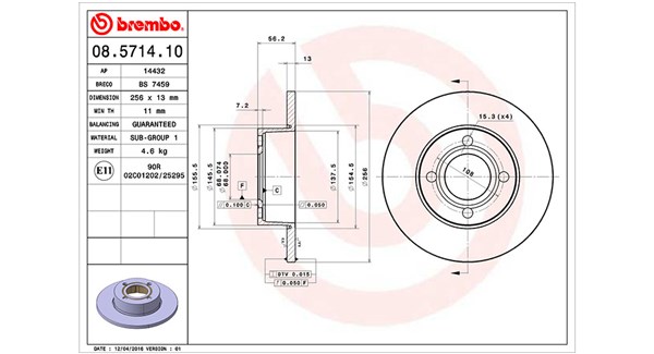 Remschijven Magneti Marelli 360406012400