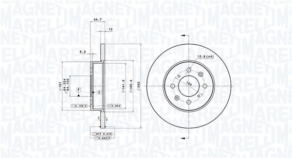 Remschijven Magneti Marelli 360406014500