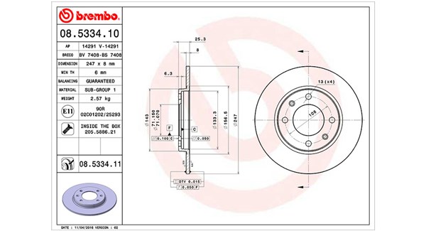 Remschijven Magneti Marelli 360406018300