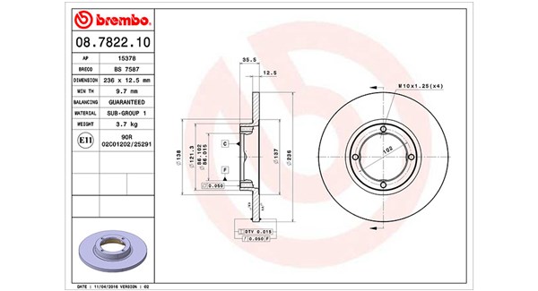 Remschijven Magneti Marelli 360406020200