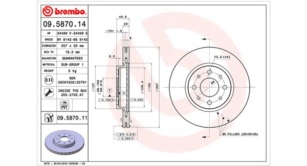 Remschijven Magneti Marelli 360406021900