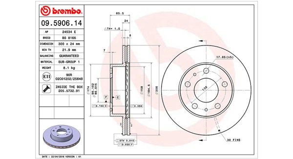 Remschijven Magneti Marelli 360406022700