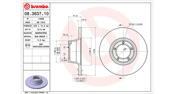 Remschijven Magneti Marelli 360406024400