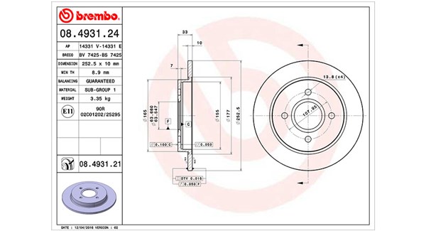 Remschijven Magneti Marelli 360406024600