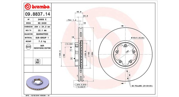 Remschijven Magneti Marelli 360406026300