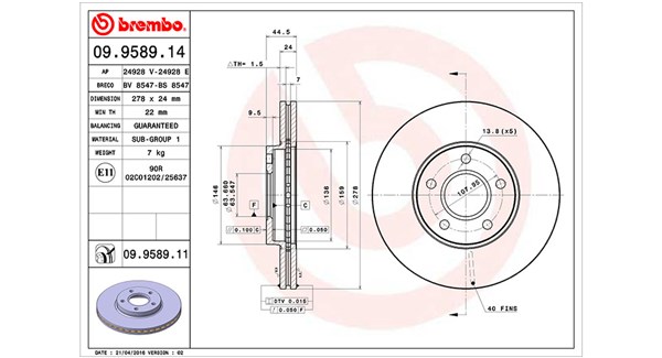 Remschijven Magneti Marelli 360406026500