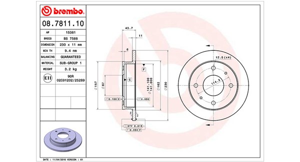 Remschijven Magneti Marelli 360406026900