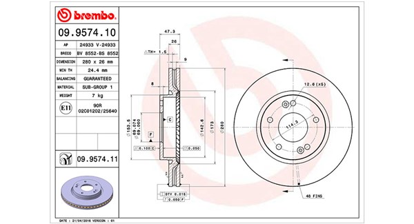 Remschijven Magneti Marelli 360406027100