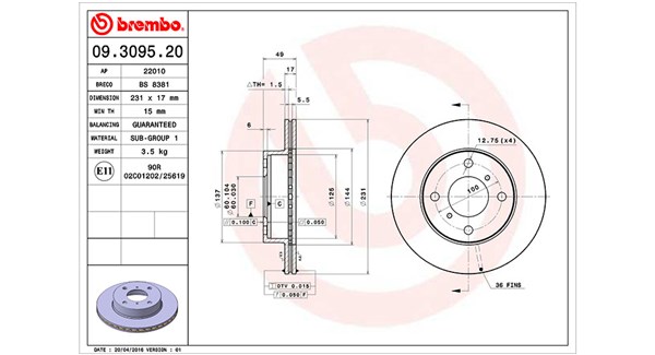 Remschijven Magneti Marelli 360406027300