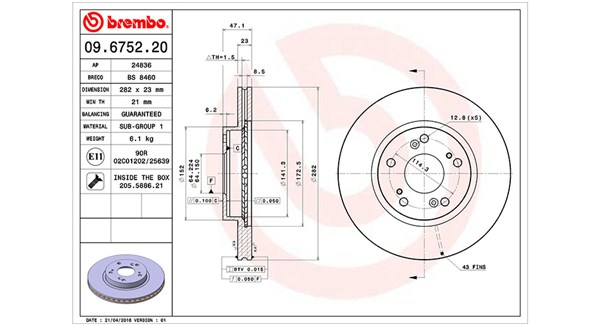 Remschijven Magneti Marelli 360406027900