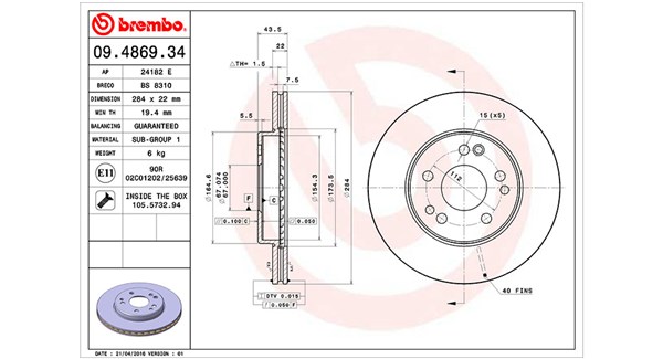 Remschijven Magneti Marelli 360406031200