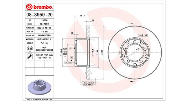 Remschijven Magneti Marelli 360406031400