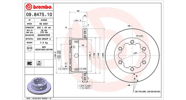 Remschijven Magneti Marelli 360406033200