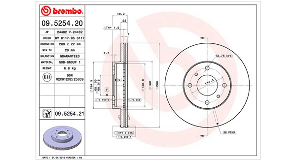 Remschijven Magneti Marelli 360406035200