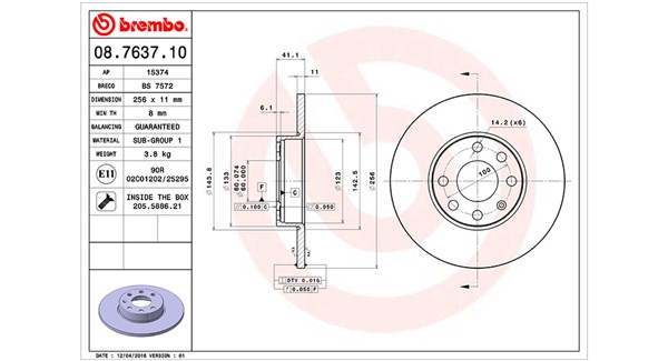 Remschijven Magneti Marelli 360406038600