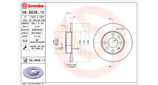 Remschijven Magneti Marelli 360406039200