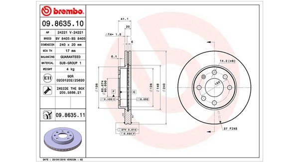 Remschijven Magneti Marelli 360406039300