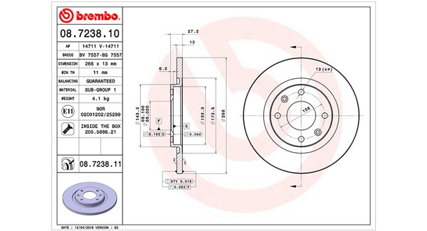 Remschijven Magneti Marelli 360406040900