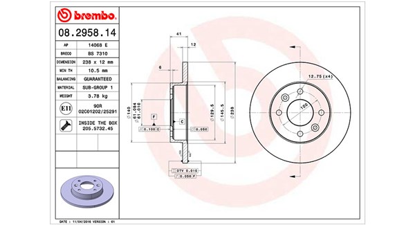 Remschijven Magneti Marelli 360406042100