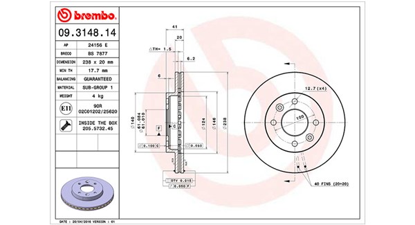 Remschijven Magneti Marelli 360406042400