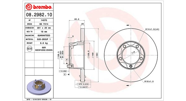 Remschijven Magneti Marelli 360406048000