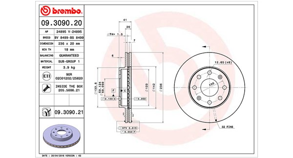 Remschijven Magneti Marelli 360406052300