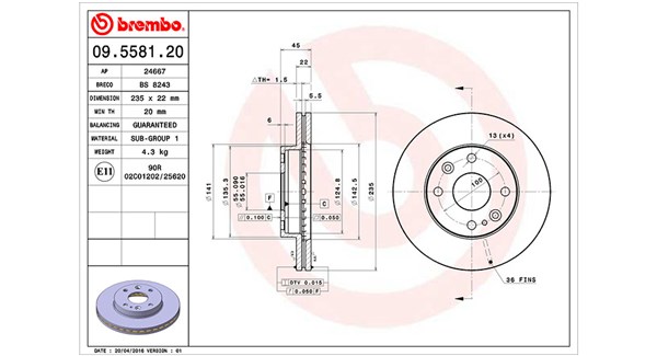 Remschijven Magneti Marelli 360406052800