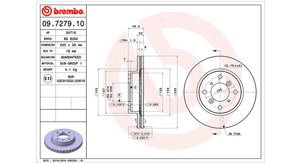 Remschijven Magneti Marelli 360406054000