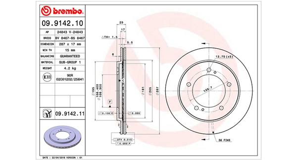 Remschijven Magneti Marelli 360406055500