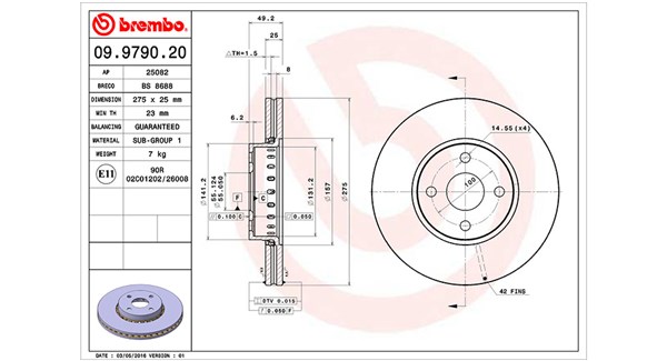 Remschijven Magneti Marelli 360406058500