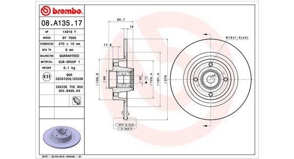 Remschijven Magneti Marelli 360406060600