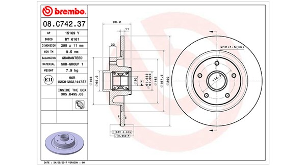 Remschijven Magneti Marelli 360406162100
