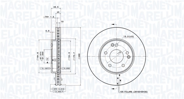 Remschijven Magneti Marelli 360406006901