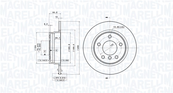 Remschijven Magneti Marelli 360406016101