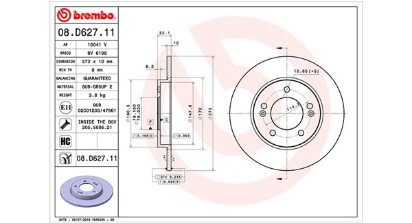 Remschijven Magneti Marelli 360406165601