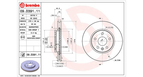 Remschijven Magneti Marelli 360406167201