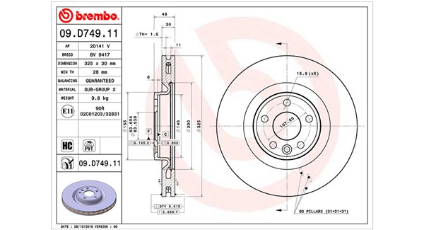 Remschijven Magneti Marelli 360406168101