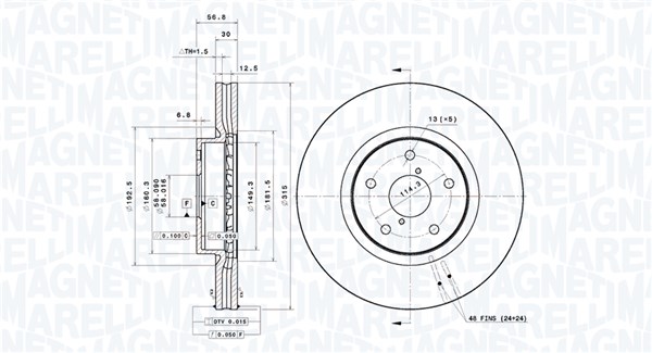 Remschijven Magneti Marelli 360406186401