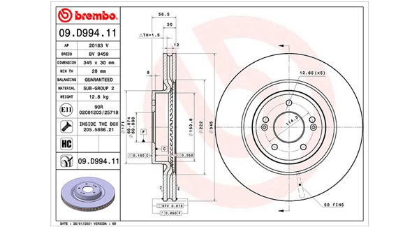 Remschijven Magneti Marelli 360406174001